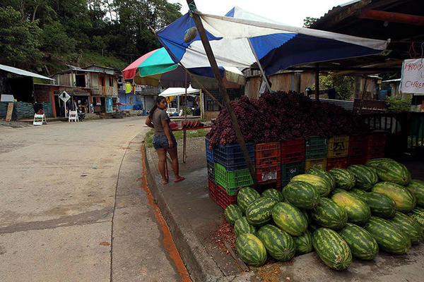 Vendedor de frutas em El Putumayo, Colômbia, em 9 de outubro de 2016. Jornalistas colombianos receberam uma série de ameaças durante 72 horas a partir de 14 de julho de 2018. (Reuters/Guillermo Granja)