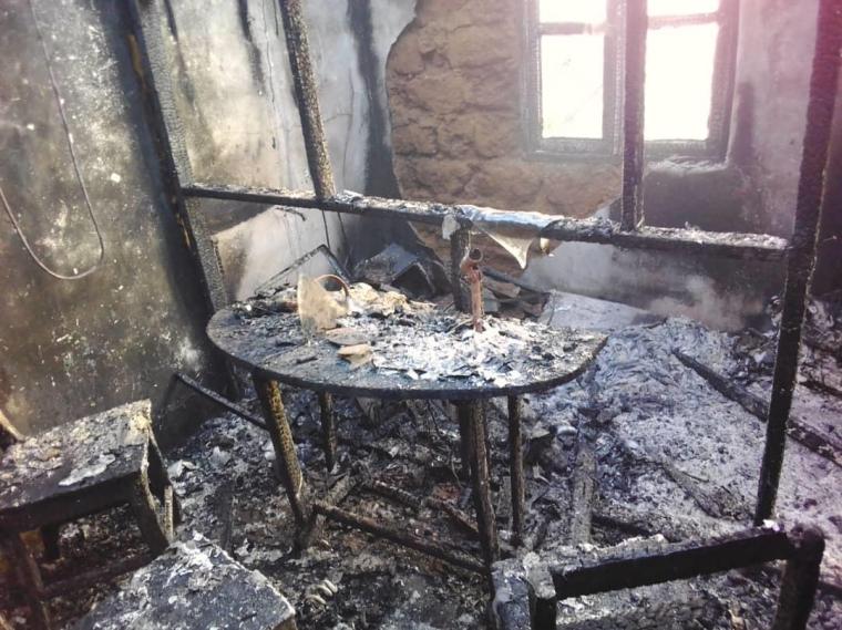 An alleged arson attack on Cameroon's Sky FM gutted the private community radio station in the Northwest Region town of Ndu destroying equipment, furniture, and the studio. (Barnard Tata Gibip)