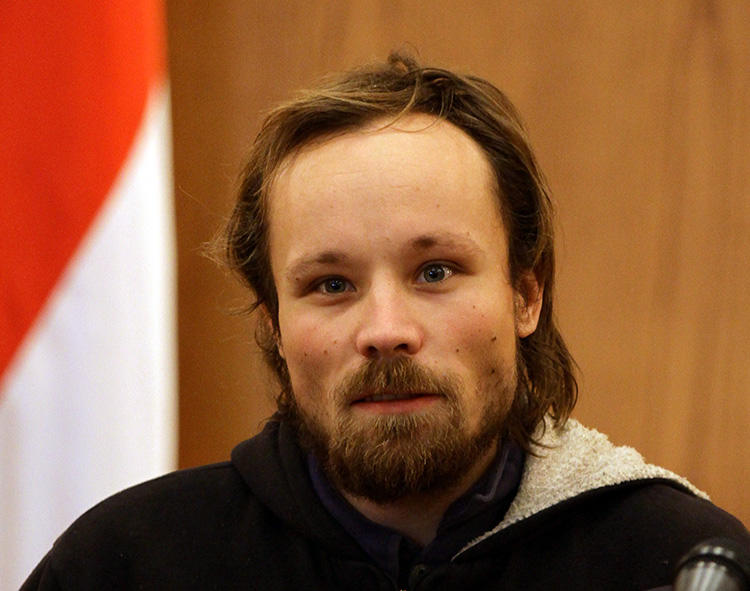 German freelancer Billy Six, pictured after his release from Syrian detention in 2013. Six is detained in Venezuela on charges including espionage. (AFP/Louai Beshara)