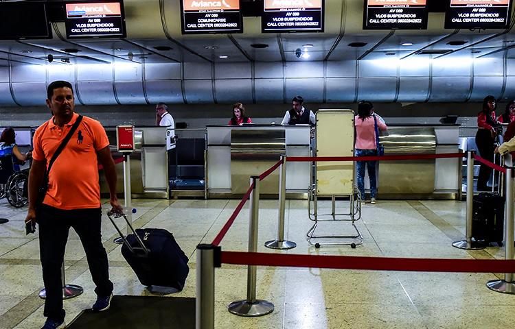 Venezuela's Maiquetia airport as seen on July 27, 2017. A Dutch freelance reporter was recently detained and interrogated there, and was sent back to the United States.
