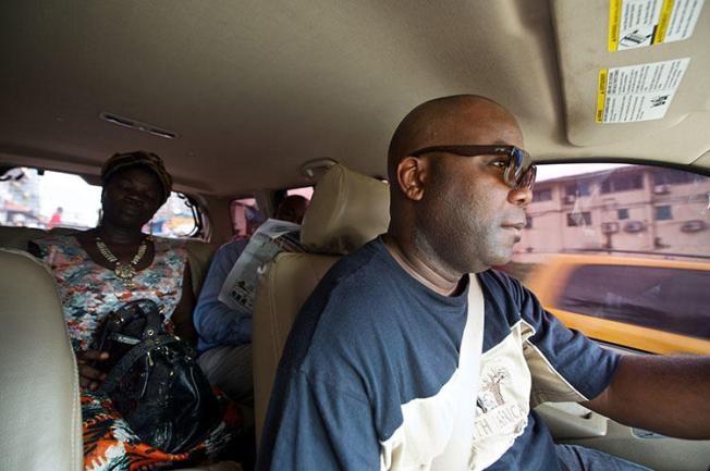 FrontPageAfrica publisher Rodney Sieh, pictured on his release from prison in November 2013. Sieh says journalists in Liberia continue to face threats and harassment for their critical reporting. (AP/Mark Darrough)