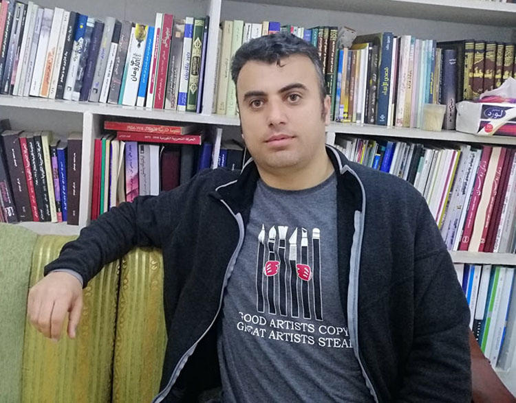 Freelance journalist Sherwan Sherwani. Authorities detained Sherwani, who live streams protests in Duhok. (Sherwan Sherwani)