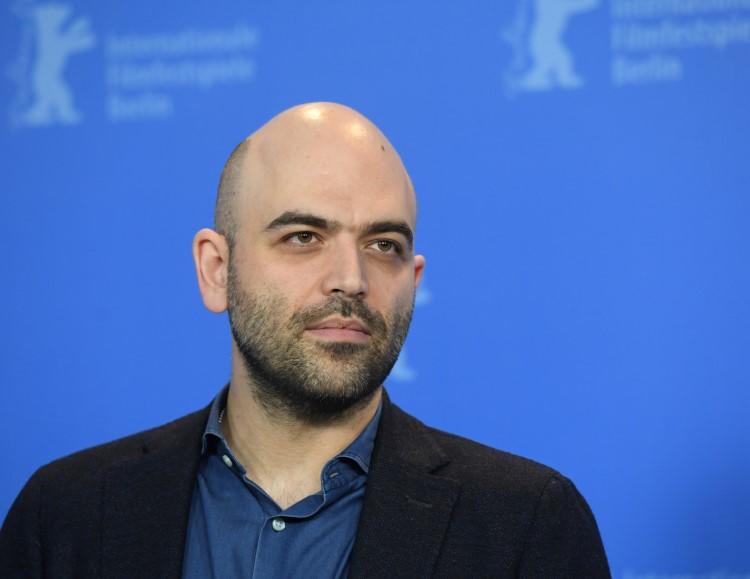 Roberto Saviano seen at the 69th Berlinale International Film Festival in Berlin on February 12, 2019. Saviano is facing criminal defamation charges issued by Italy's interior minister. (Annegret Hilse/Reuters)