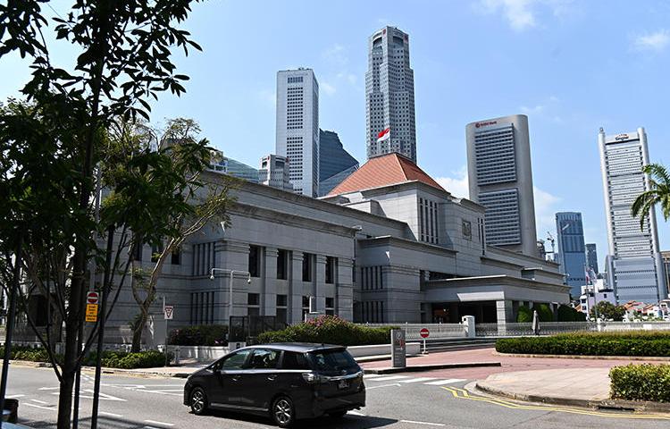 Singapore's Parliament House is seen on March 20, 2019. The country is currently considering a law that poses a threat to freedom of speech online. (Roslan Rahman/AFP)