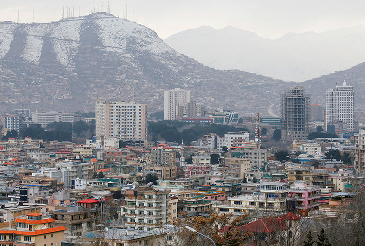 Kabul is seen on March 13, 2019. Two unnamed individuals were recently sentenced to death for the 2018 killing of Kabul News journalist Abdul Manan Arghand. (Reuters/Omar Sobhani)
