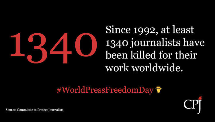 A staggering 1,340 journalists have been killed since CPJ started keeping track records in 1992.