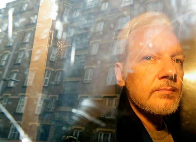 WikiLeaks founder Julian Assange is seen in London on May 1, 2019. Assange was recently indicted in the United States under the Espionage Act, the first such case conducted against a publisher. (Photo: AP/Matt Dunham)