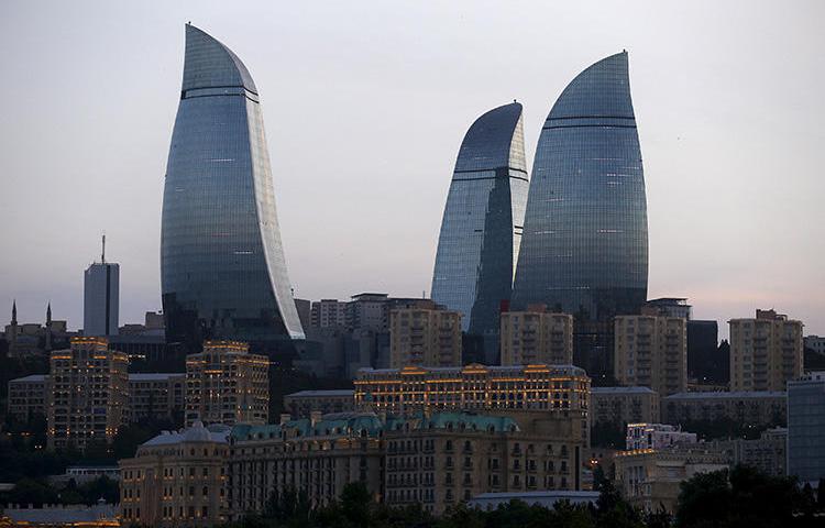 Baku, Azerbaijan, as seen on June 18, 2015. An Azerbaijani journalist in exile in the United States has recently faced a harassment campaign by pro-government media in Azerbaijan. (Reuters/Stoyan Nenov)