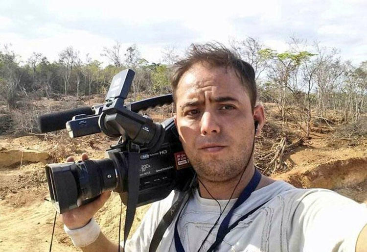 Reportero gráfico Jesús Medina, quien ha estado detenido en Venezuela por cerca de nueve meses. (Espacio Público)