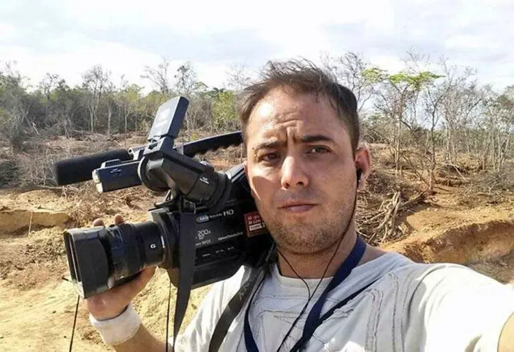Photojournalist Jesús Medina, who has been detained in Venezuela for nearly nine months. (Espacio Publico)