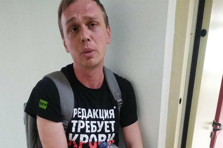 Journalist Ivan Golunov is seen on June 7, 2019, following his detention by Moscow police. (Image via Ivan Kolpakov, used with permission)