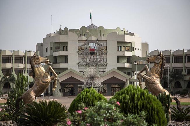 Burkina Faso's presidential palace is seen in Ouagadougou on March 20, 2019. The president and Constitutional Council have the power to prevent the enactment of revisions of the country's penal code that could result in jail time for reporters. (AFP/Olympia de Maismont)