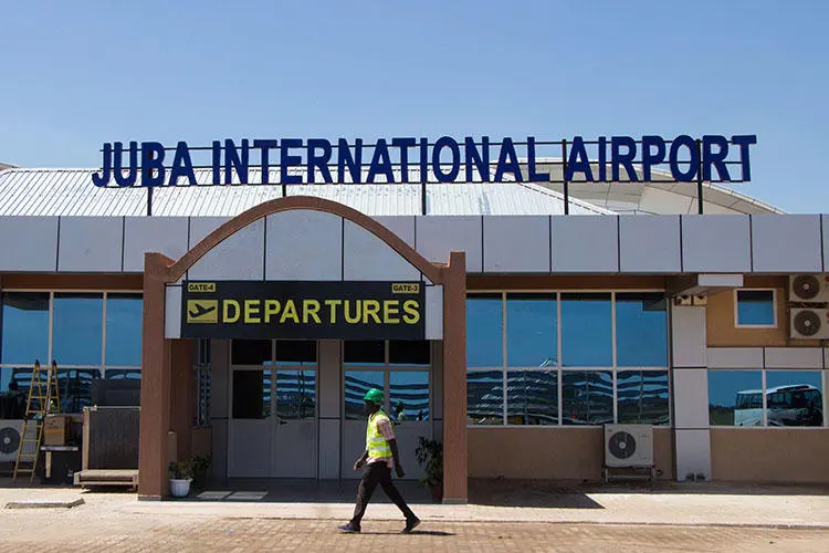 Juba International Airport, pictured in October 2018. Two days before South Sudan's National Security Service detained Al-Watan editor Michael Christopher, the journalist had his passport confiscated at a Juba airport. (AFP/Akuot Chol)