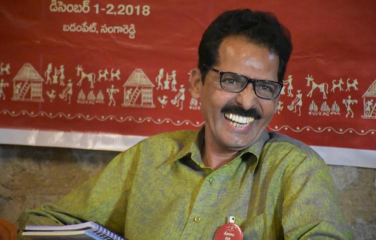 Telangana police have accused Nellutla Venugopal, editor of Telugu monthly Veekshanam, of being part of a Maoist conspiracy against the state. (Image via Venugopal)
