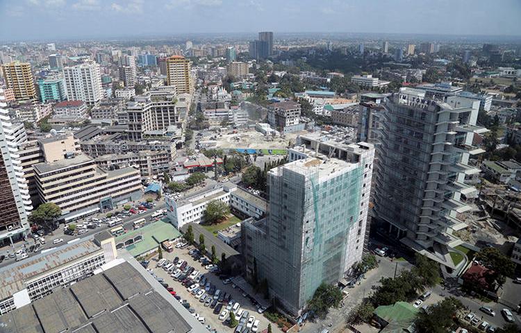 Dar es Salaam, Tanzania, is seen on July 12, 2013. Tanzanian authorities recently banned one online TV station and fined two others. (Reuters/Andrew Emmanuel)