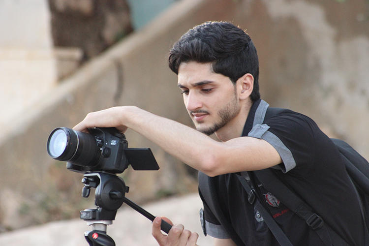 Syrian journalist Abdul Nasser Haj Hamdan was killed in Ma’arat al-Naasan on February 20. (Media Office in Binnish)