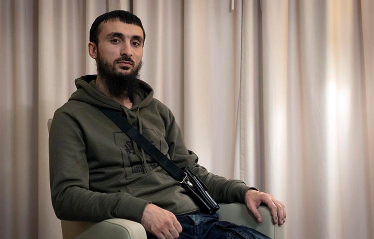 Chechen blogger Tumso Abdurakhmanov is seen in Poland on November 14, 2018. He was recently assaulted in what his brother described as an assassination attempt. (AP/Francesca Ebel)