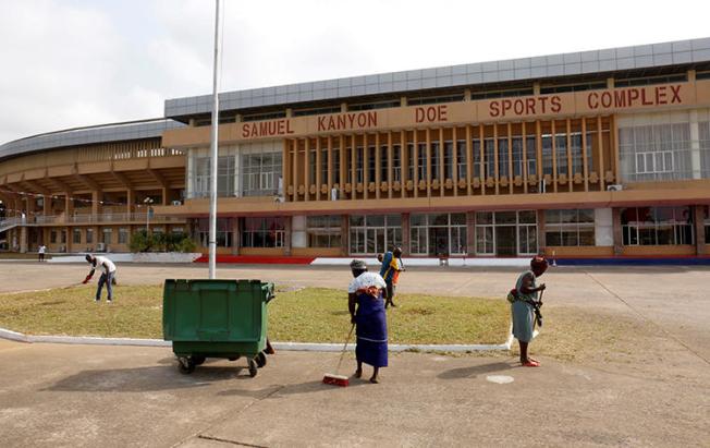 The Samuel Kanyon Doe Sport Stadium is seen in Monrovia, Liberia, on January 21, 2018. Journalist Zenu Koboi Miller recently died weeks after he was allegedly assaulted at the stadium by bodyguards of Liberian President George Weah. (Reuters/Thierry Gouegnon)