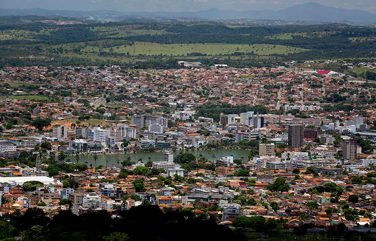 The city of Sete Lagoas, Brazil, is shown in a Feb. 4, 2014 photo. A radio journalist's home was attacked in a drive-by shooting on April 9, 2020, in the city. (AP Photo/Bruno Magalhaes)