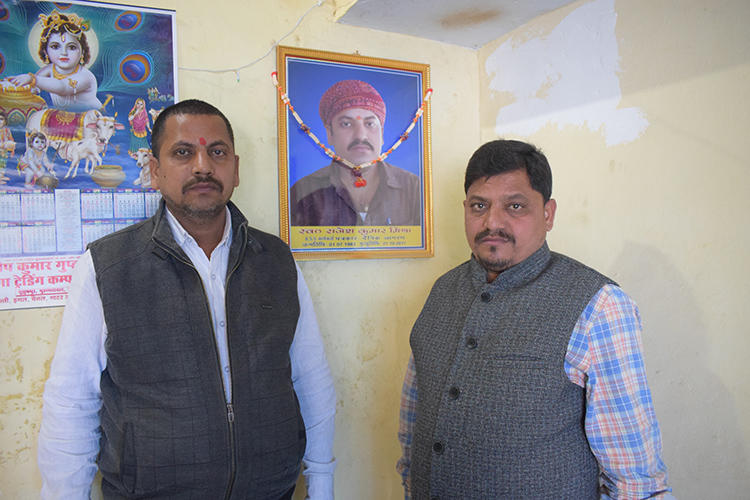 CPJ met the brothers of slain journalist Rajesh Mishra, Brijesh and Amitesh Mishra, at their home in Ghazipur. Mishra was gunned down in 2017. The trial into his murder still has not started. (Somi Das)