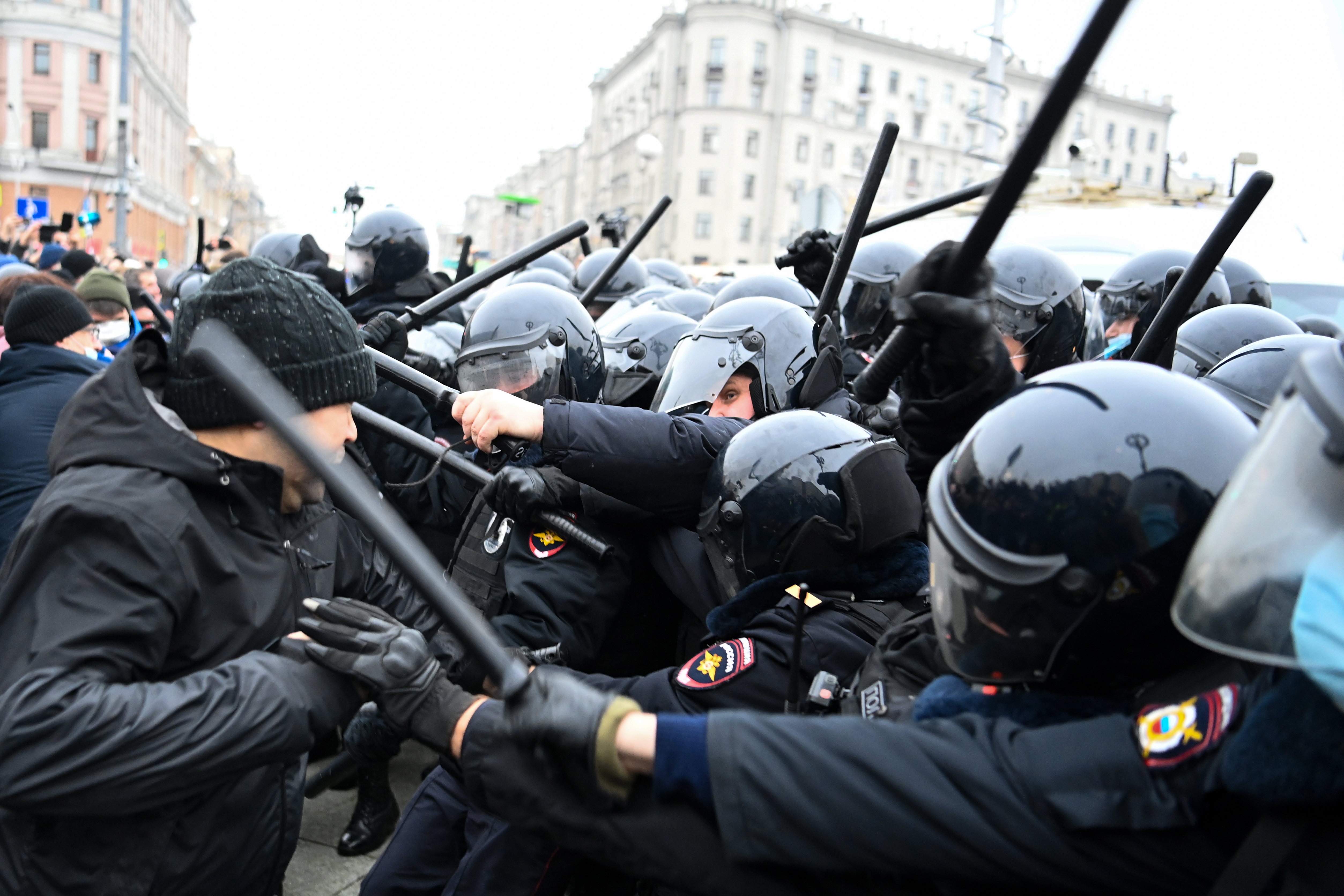 Российский омон. ОМОН на митинге 23 января 2021. ОМОН (Россия)