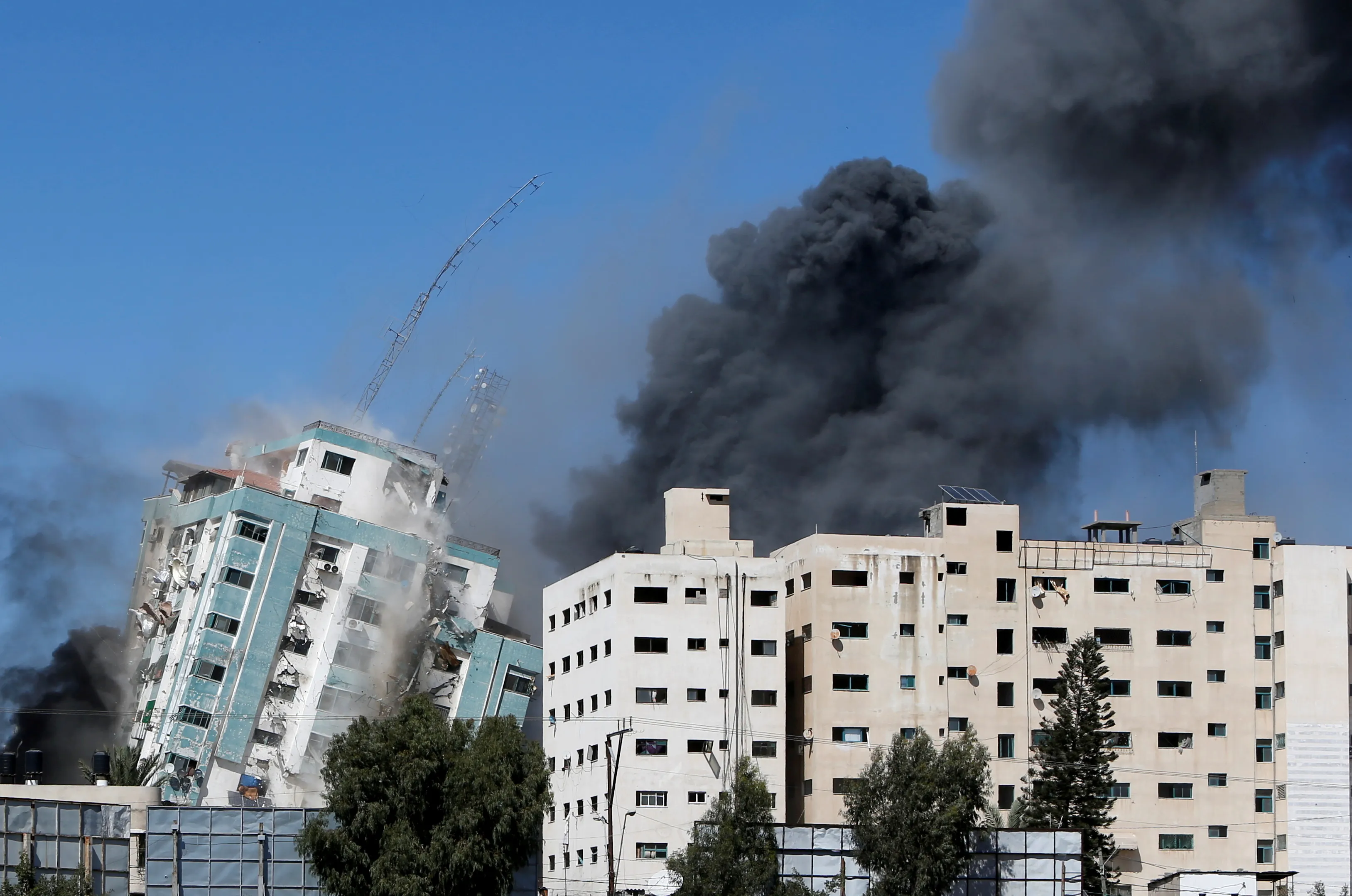 Israel bombs building in Gaza City housing AP, AlJazeera offices
