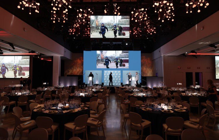 A view of the atmosphere at CPJ's IPFA at the Glasshouse on November 17, 2022 in New York City.