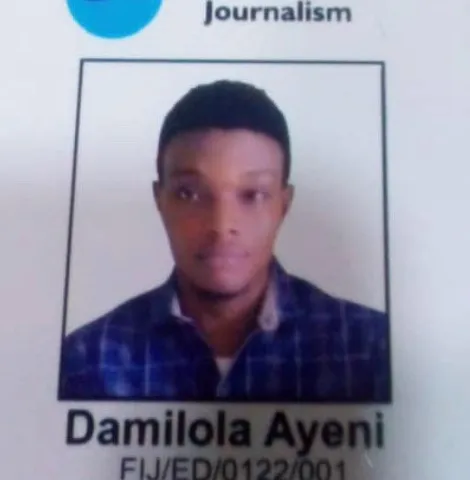 Nigerian journalist Damilola Ayeni