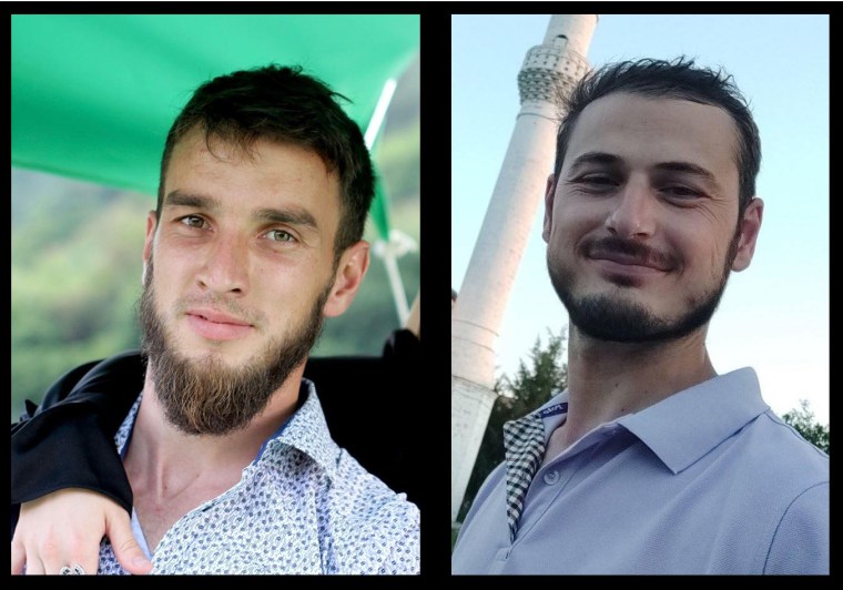 Crimean journalists Rustem Osmanov (left) and Aziz Azizov of Crimean Solidarity