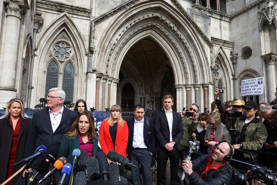 Stella Assange, the wife of WikiLeaks founder Julian Assange, speaks to the media, following a ruling on whether Julian Assange can appeal against extradition from Britain to the United States, in London, Britain, March 26, 2024.