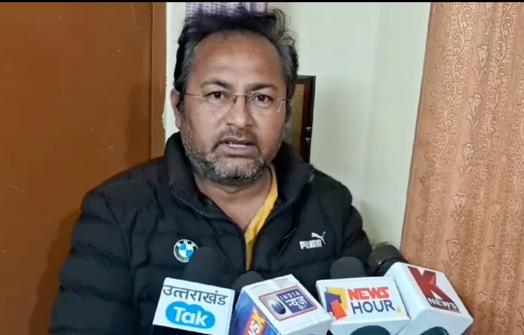 Indian journalist Ashutosh Negi is interviewed after his release on bail on March 13, 2024.