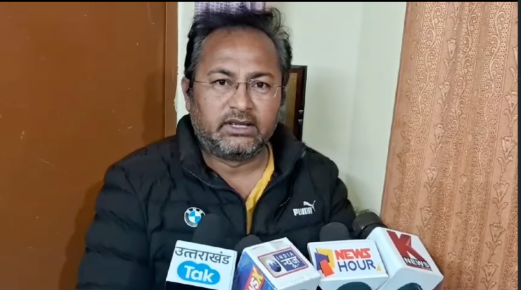 Indian journalist Ashutosh Negi is interviewed after his release on bail on March 13, 2024.