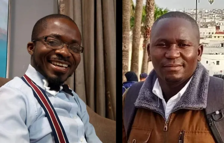 Headshots of KBN TV's Innocent Phiri (left) and Millennium TV's Rodgers Mwiimba