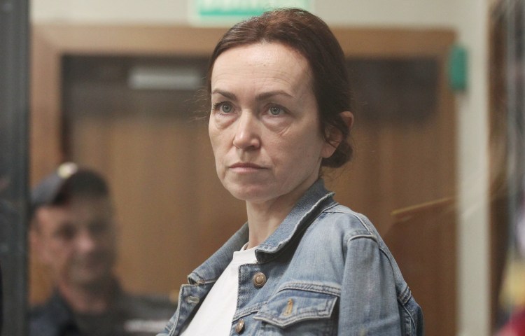 Radio Free Europe/Radio Liberty (RFE/RL) journalist Alsu Kurmasheva, shown here attending a court hearing in Kazan, Russia on May 31, 2024, was sentenced by a Russian court on July 19, 2024, to six-and-a-half years in prison on charges of spreading ‘fake’ news about the Russian army. (Reuters/Alexey Nasyrov)