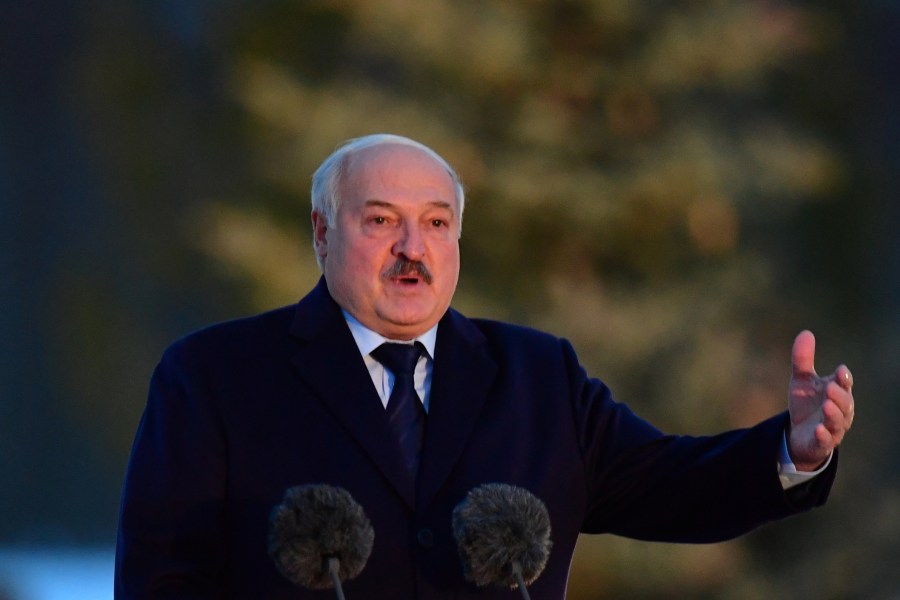Journalist Dzmitry Luksha was among 30 prisoners pardoned on August 16 by President Aleksandr Lukashenko, pictured here in January 27 near the village of Zaitsevo, Leningrad region. (Photo: Olga Maltseva/Pool via Reuters)