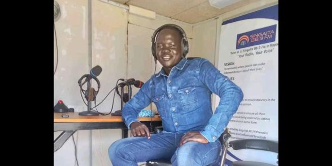 South Sudan journalist Sisto Germano Ohide was arrested and detained without charge in connection with his reporting on a local dispute. (Photo: Courtesy of Singaita Radio)