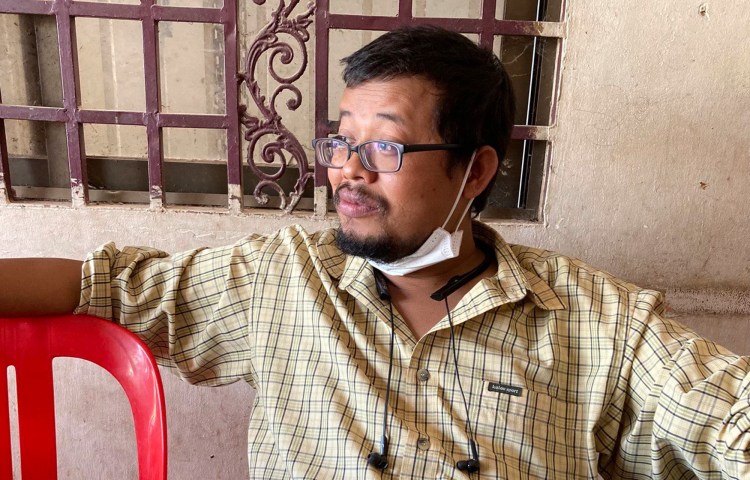 Cambodian freelance journalist Mech Dara in Cambodia in 2021. Mech Dara was arrested on September 30, 2024 while driving with his family to the capital Phnom Penh.