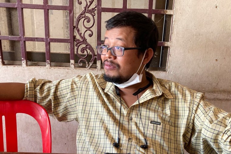 Cambodian freelance journalist Mech Dara in Cambodia in 2021. Mech Dara was arrested on September 30, 2024 while driving with his family to the capital Phnom Penh.