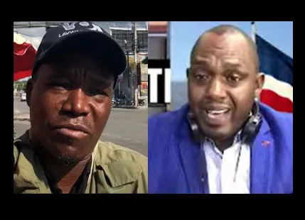 Journalists Marckendy Natoux (left) and Jimmy Jean were shot dead while covering a reopening at the General Hospital in Port-au-Prince, Haiti, on December 24, 2024. (Screenshots: Haitian Times/YouTube and Beleza Haiti News/YouTube)