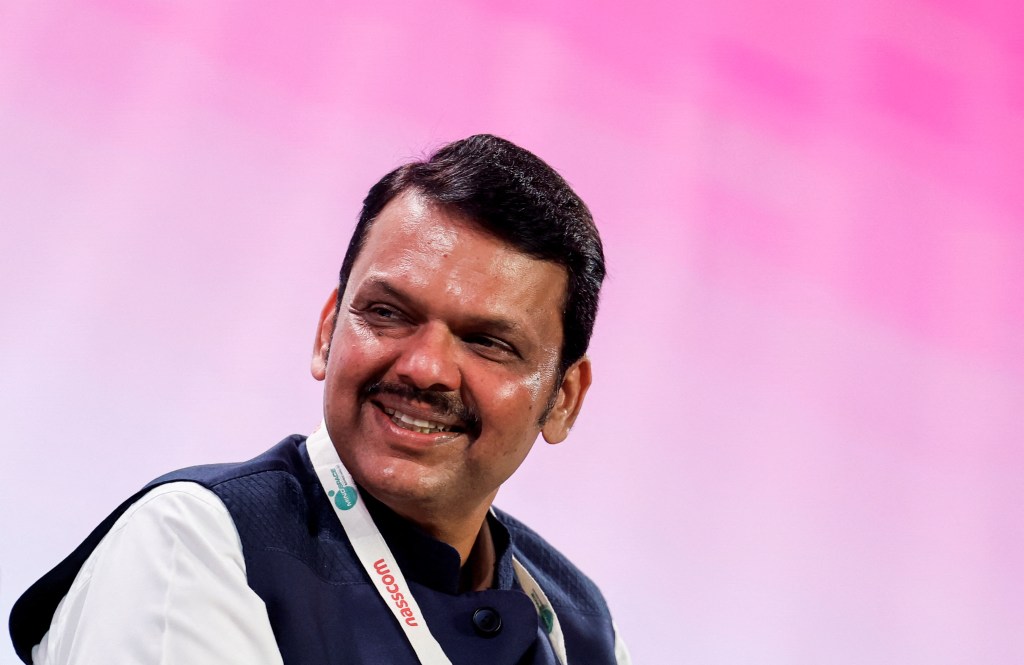 Maharashtra Chief Minister Devendra Fadnavis attends a technology forum in February 2025.