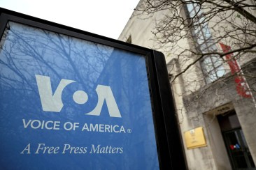 A view of the Voice of America building in Washington, D.C. on March 16, 2025 , a day after more than 1,300 employees of the U.S. Agency for Global Media's broadcaster were placed on leave. (Photo: Reuters/Annabelle Gordon)