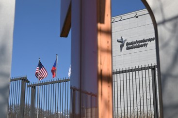 This photo, taken on March 18, 2025, shows the headquarters of Radio Free Europe/Radio Liberty (RFE/RL) in Prague, Czech Republic. U.S. President Donald Trump's administration put journalists at several U.S.-funded broadcasters, including RFE/RL, on leave on March 15, 2025, as it froze funding to them. (Photo: AFP/Michal Cizek)