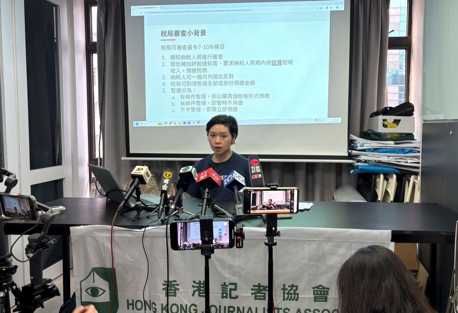 Hong Kong Journalists Association chairperson Selina Cheng said the audits contained errors and were “unreasonable.” (Photo: AP Photo/Kanis Leung)