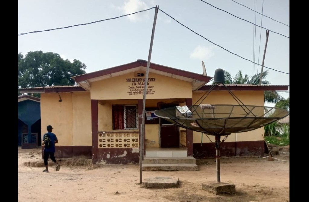 External shot of Smile FM in Liberia