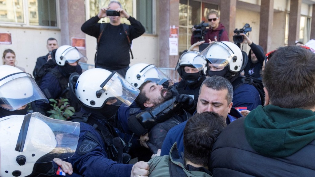 Serbian protest