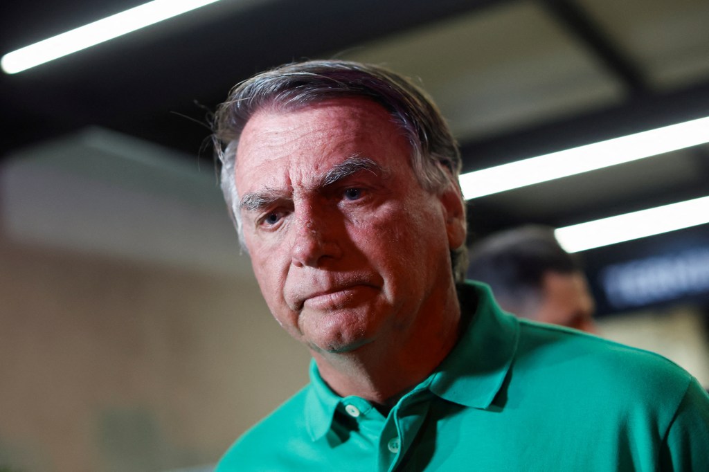 Brazil's former President Jair Bolsonaro arrives at Brasilia International Airport, in Brasilia, Brazil March 6, 2025. REUTERS/Adriano Machado