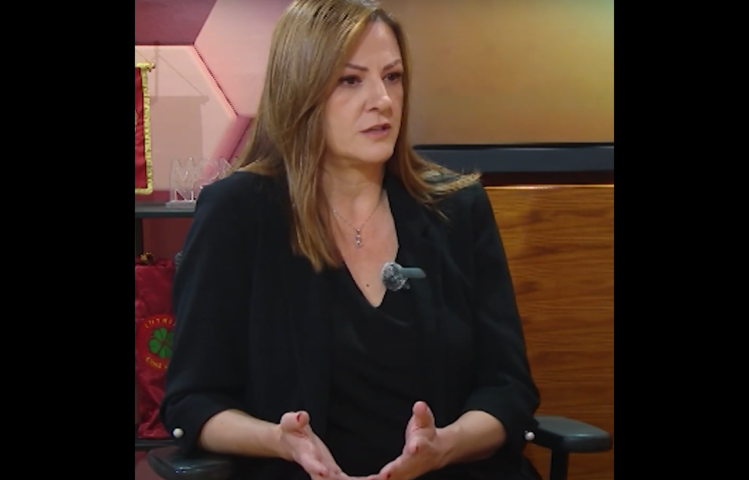 Montenegrin journalist Danica Nikolić, editor-in-chief of the news site Mportal, has received violent email threats for over three years. She said authorities have failed to prosecute the perpetrators. (Screenshot: TV7/YouTube)