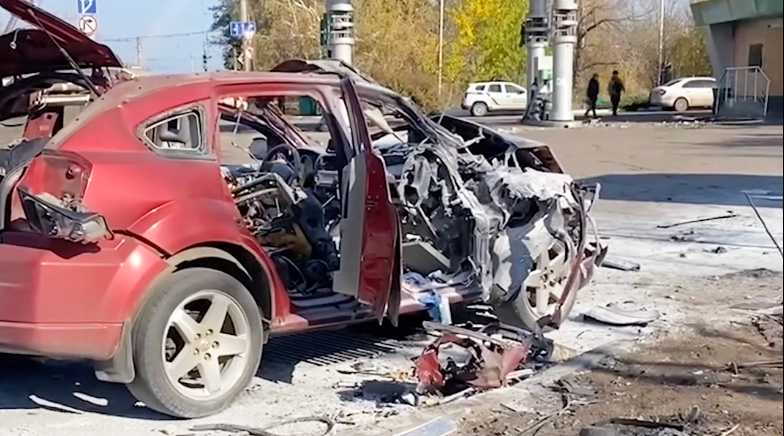 A Russian drone strike killed Ukrainian journalists Olena Hramova, 43, and Yevhen Karmazin, 33, while they were reporting on a previous attack.