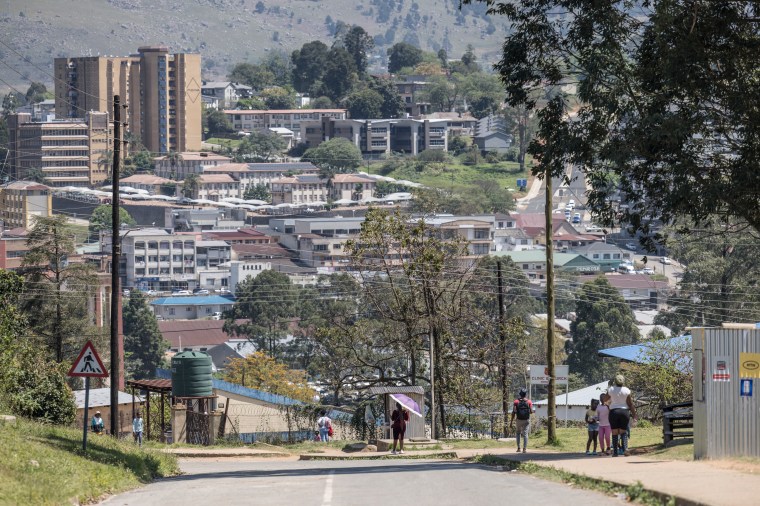 A view of Swaziland's capital, Mbabane, in 2023.