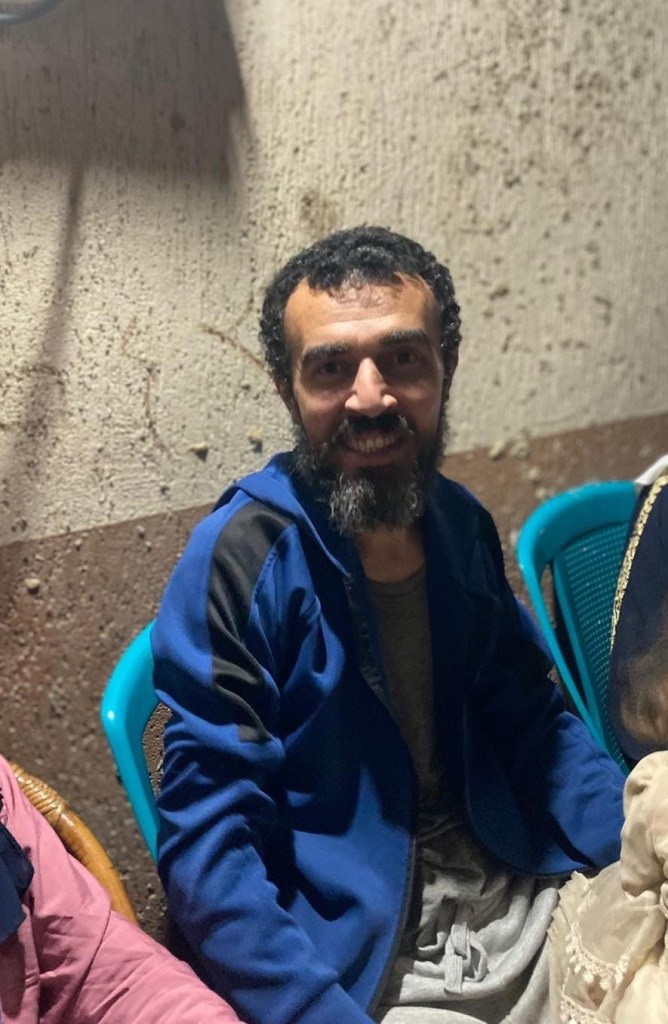 Abdelhameed Hamdona after his release.
